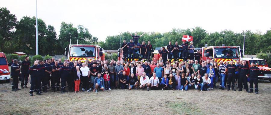 HAUTE-SAVOIE | Le plein d’émotions pour « les pompiers sauveurs » de Saint-Magne (Gironde)