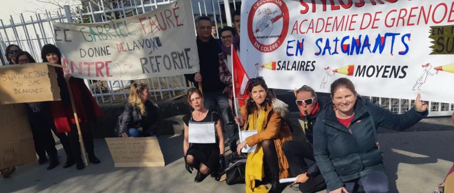 ANNECY | En marge de la visite ministérielle, des enseignants se mobilisent