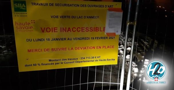 SEVRIER | Travaux "surprises" sur la voie verte : les élus locaux furieux