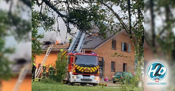 SAINT-JORIOZ | Le feu de garage se propage à l’habitation : deux personnes hospitalisées