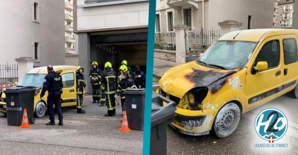 ANNECY | Un agent du département maîtrise seul un feu de voiture en sous-sol