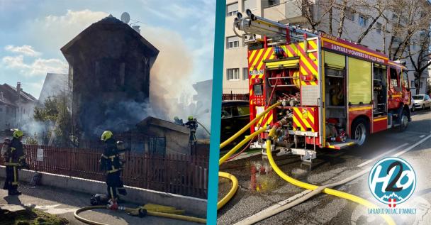 ANNECY | Le feu de garage se propage à une maison