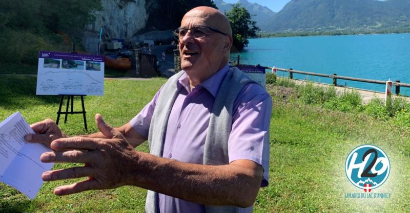 LAC D'ANNECY | (📷 PHOTOS & 🎙️ PODCAST) Christian Monteil visite le chantier de la voie verte.