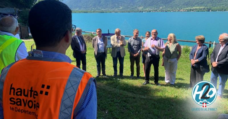 LAC D'ANNECY | (📷 PHOTOS & 🎙️ PODCAST) Christian Monteil visite le chantier de la voie verte.