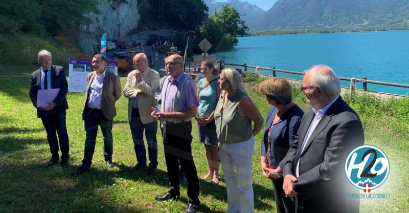 LAC D'ANNECY | (📷 PHOTOS & 🎙️ PODCAST) Christian Monteil visite le chantier de la voie verte.