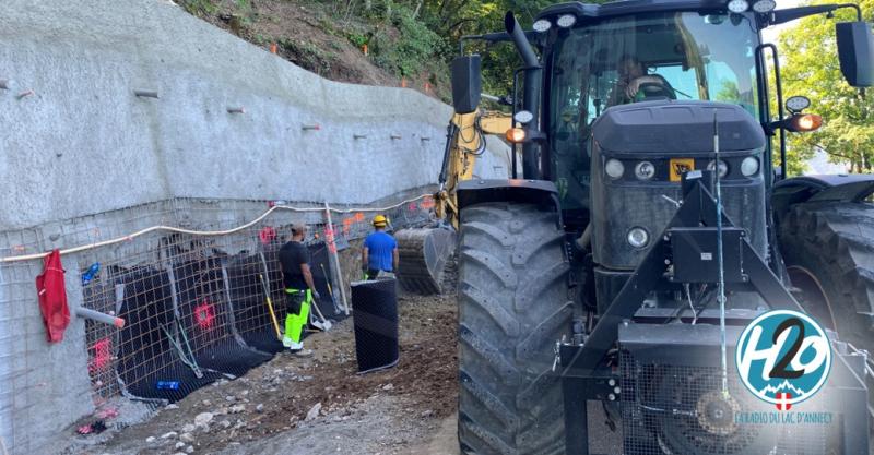 LAC D'ANNECY | (📷 PHOTOS & 🎙️ PODCAST) Christian Monteil visite le chantier de la voie verte.