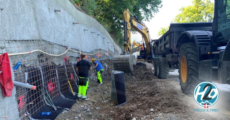 LAC D'ANNECY | (📷 PHOTOS & 🎙️ PODCAST) Christian Monteil visite le chantier de la voie verte.