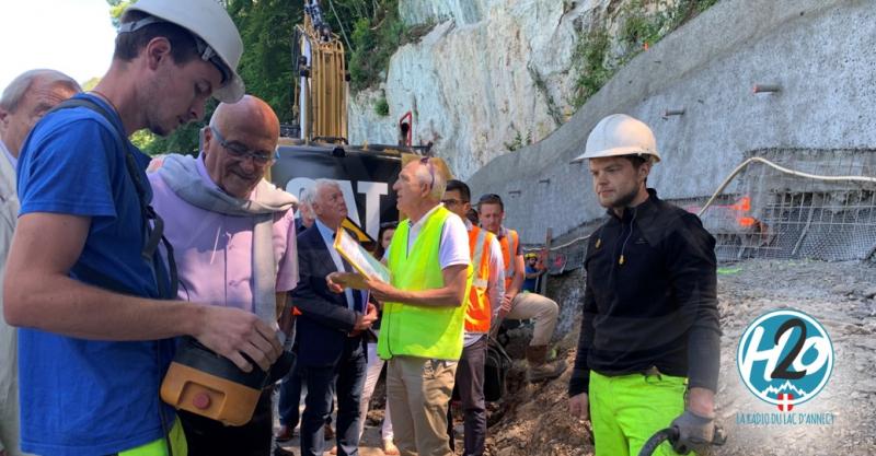 LAC D'ANNECY | (📷 PHOTOS & 🎙️ PODCAST) Christian Monteil visite le chantier de la voie verte.