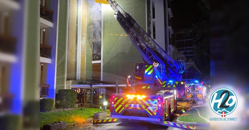 ANNECY | L’incendie détruit 2 appartements, 58 personnes évacuées