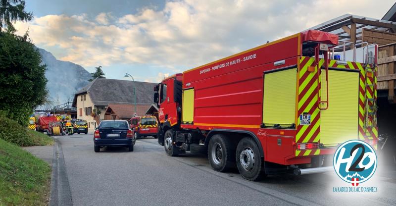 LATHUILE | Un violent incendie détruit un corps de ferme