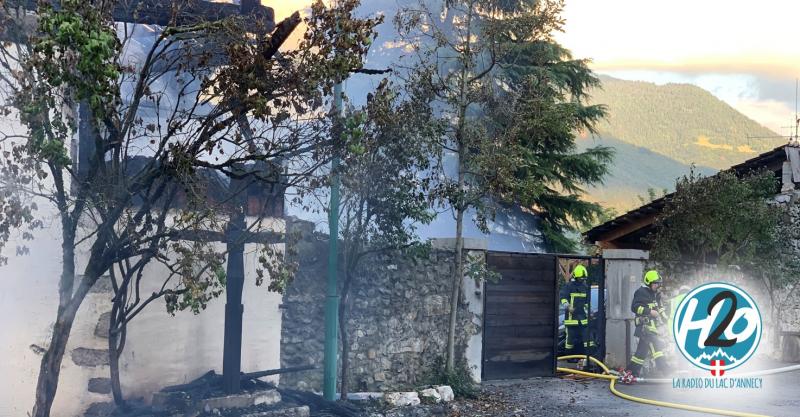 LATHUILE | Un violent incendie détruit un corps de ferme