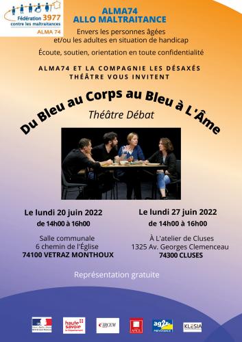 HAUTE-SAVOIE | Théâtre Débat "Du bleu au Corps au Bleu de l'âme" 