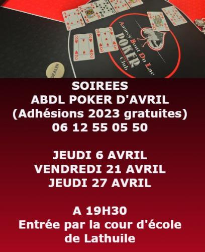 LATHUILE | Soirée ABDL poker