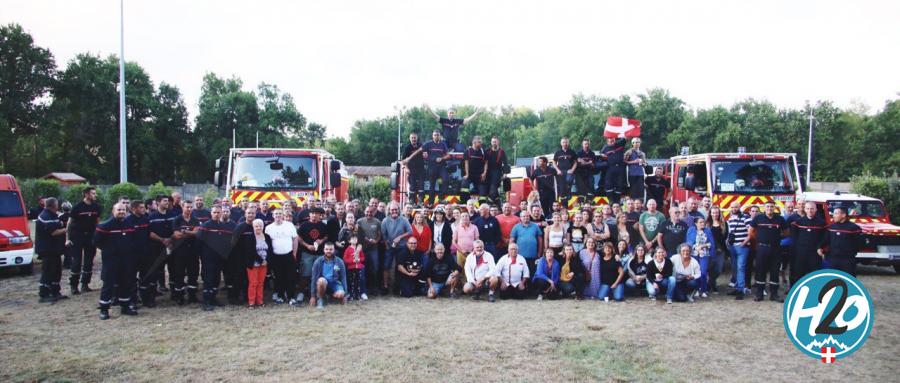 HAUTE-SAVOIE | Le plein d’émotions pour « les pompiers sauveurs » de Saint-Magne (Gironde)