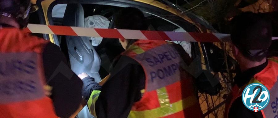 DOUSSARD | La route du pont Monnet fermée à la suite d’un spectaculaire accident