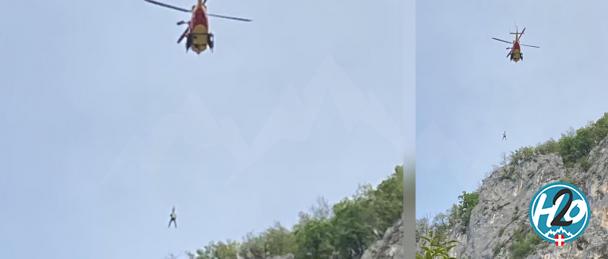 VEYRIER-DU-LAC | Le grimpeur chute et se facture la cheville dans le Veyrier